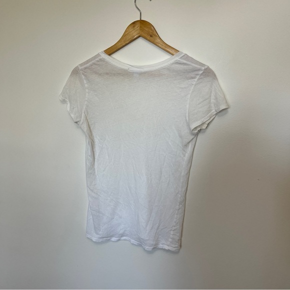 James Perse Scoop Neck White Tee Size 1 Small - Picture 4 of 4